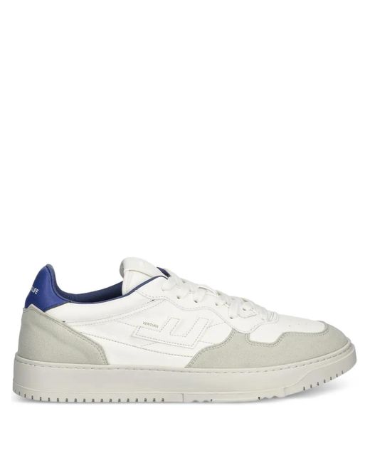 Flamingos White Ventura Logo-Print Panelled Sneakers for men