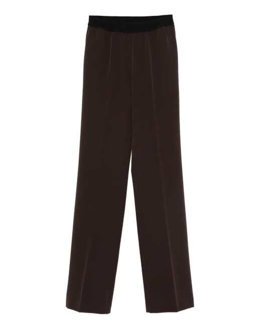 ERMANNO FIRENZE Brown Hose mit elastischem Bund