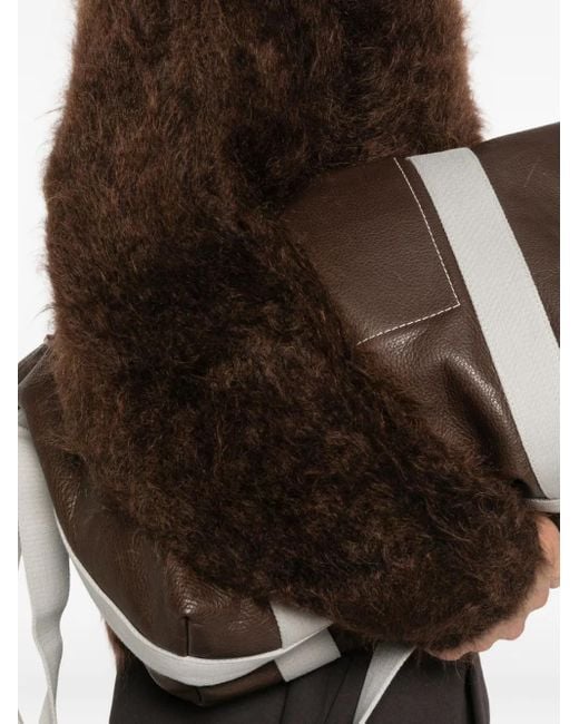 Mugler Pluizige Trui Met Ronde Hals in het Black voor heren