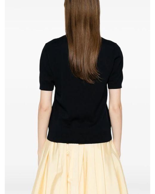 N°21 Black Short-Sleeve T-Shirt