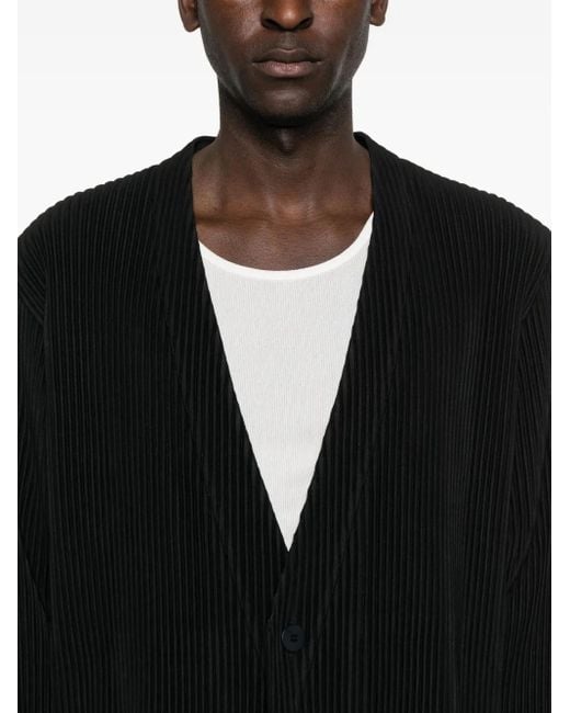 Homme Plissé Issey Miyake Tailored Pleats Jas Met 2 Knopen in het Black voor heren