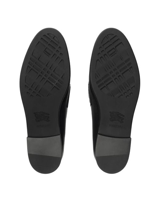Burberry Black Leather Opal Loafers