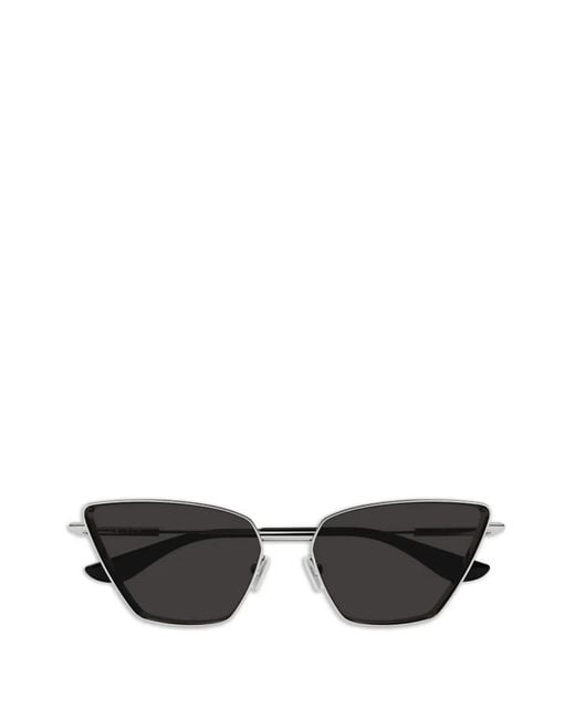 McQueen Black Cat-Eye Frame Sunglasses