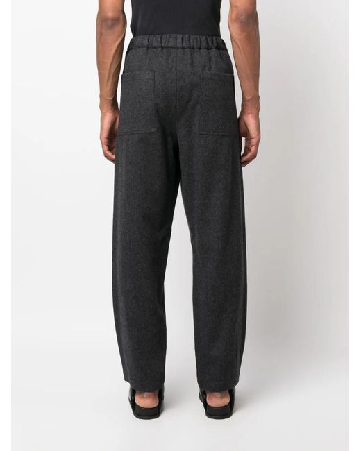 Jil Sander Blue Straight-Leg Cotton Trousers for men