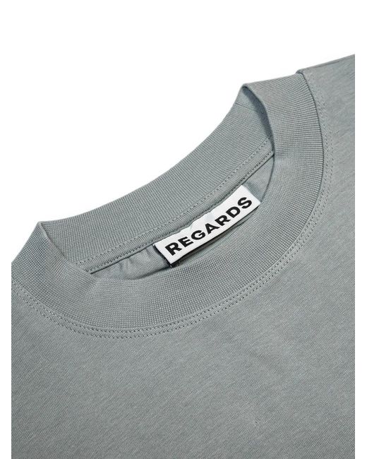 Rigards Gray Blank Relaxed-Fit T-Shirt for men