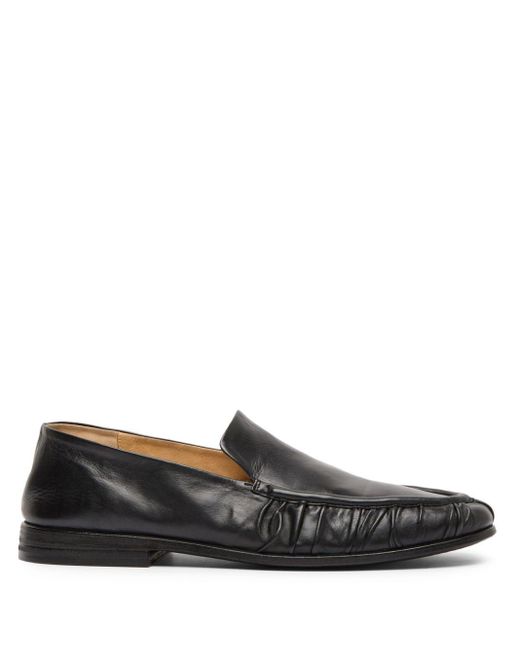 Marsèll Black Round-toe Leather Loafers for men