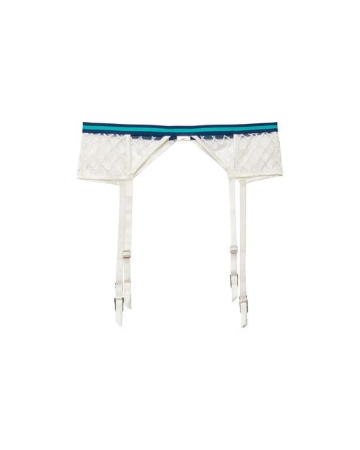 Fleur du Mal Blue Match Point Garter