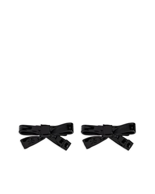 Balenciaga Black Bow Earrings