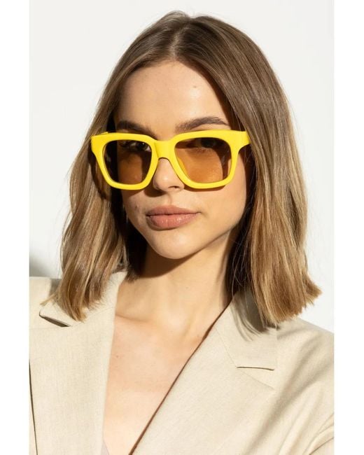 Jacquemus Yellow Sunglasses