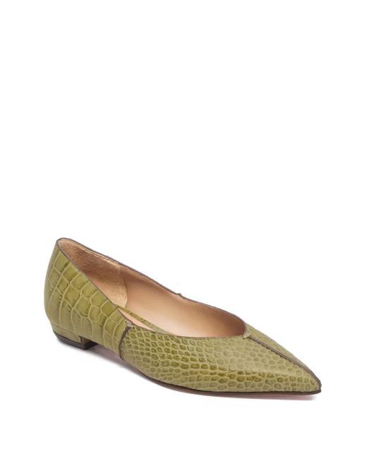 Bernardo Green Lana Flat Pumps
