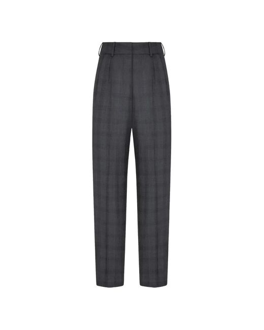Blazé Milano Blue Bravado Checked Wool Trousers
