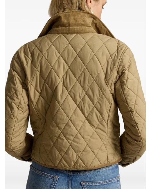 Polo Ralph Lauren Metallic Quilted Double-Breasted Jacket