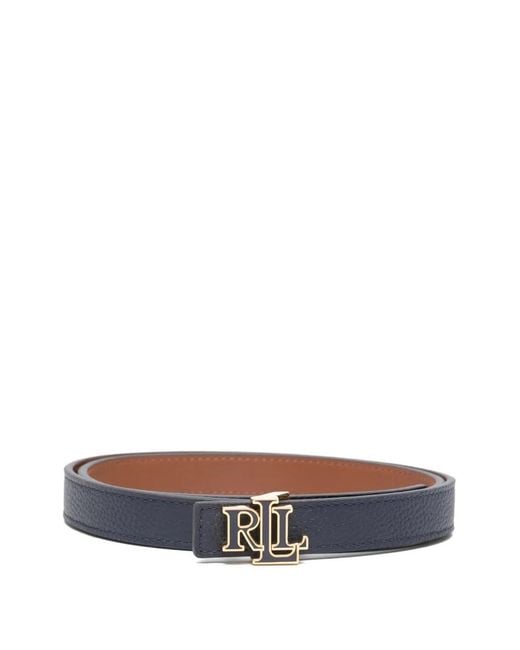 Ralph Lauren White "Rev Lrl 20" Belt Skinny