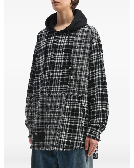 Musium Div. Black Checked Sweater for men