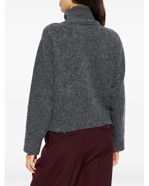 Samsøe & Samsøe Gray Cardigan Salois À Boutonnière