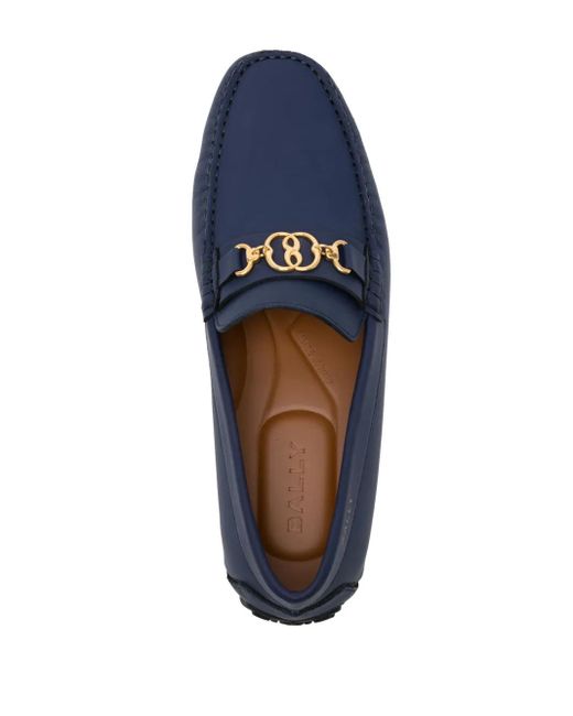 Stringate Con Placca Logo di Bally in Blue da Uomo