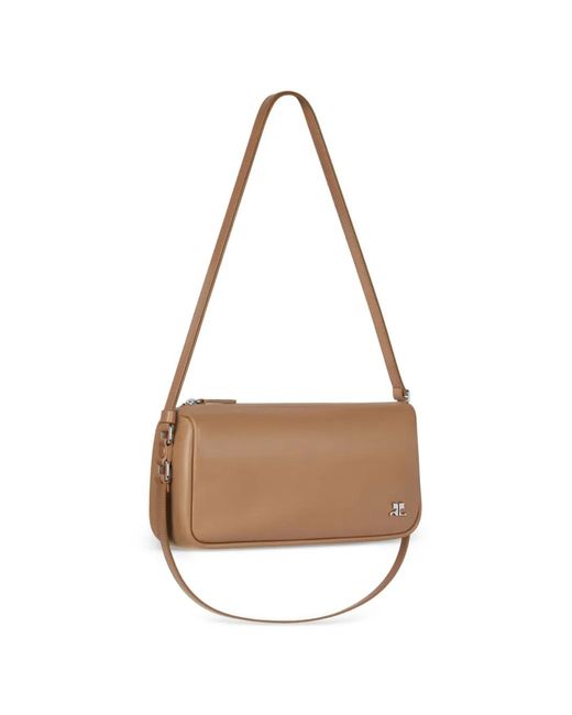 Courreges White Small Three Sixty Shoulder Bag