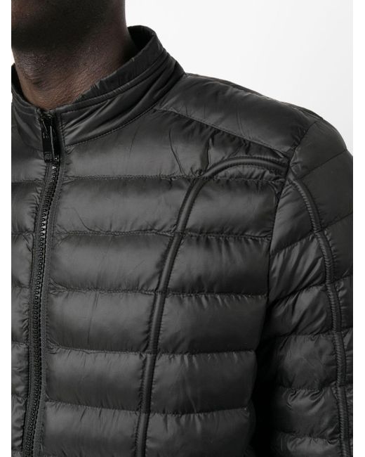 DIESEL Black Padded Jacket for men