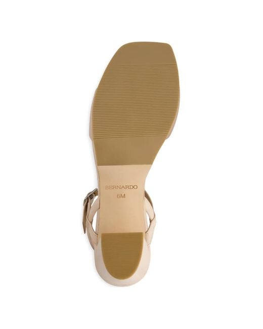 Bernardo Natural Canto Leather Sandals
