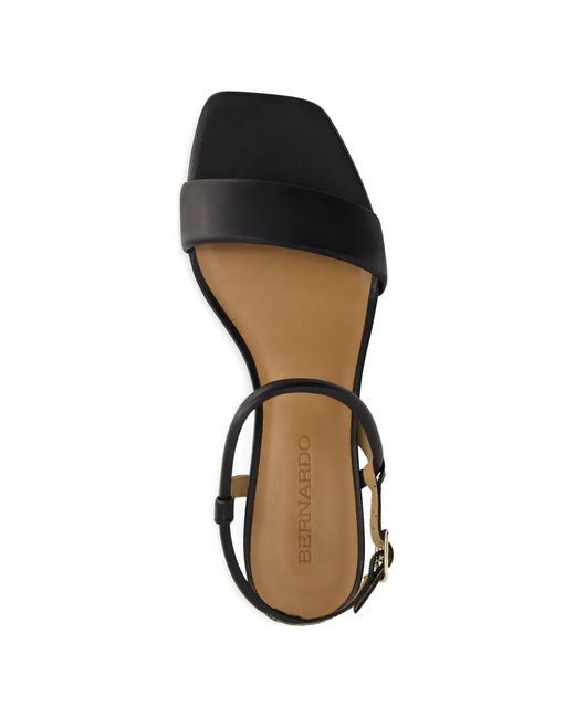 Bernardo White Josei Leather Sandals