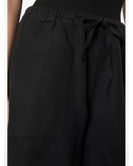 Marc O' Polo Black Drawstring-Waist Shorts