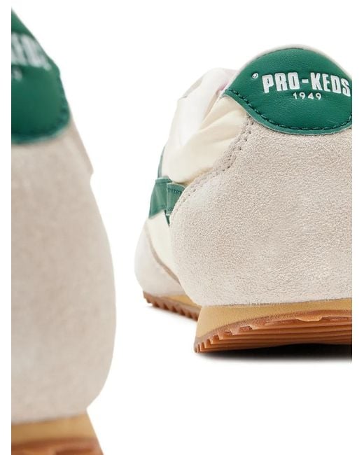 Pro Keds Green Racer 77 Striped Sneakers