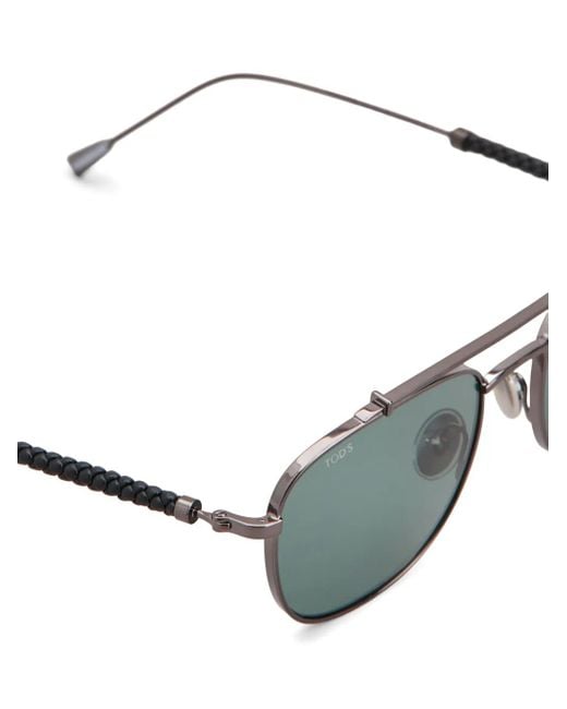 Tod's Green Pilot-Frame Sunglasses for men