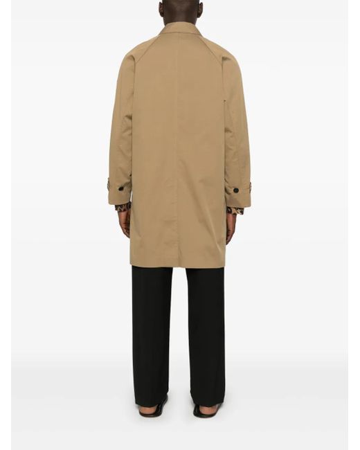 Amaranto Twill Trenchcoat in het Natural voor heren