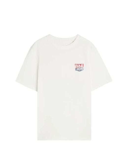 Wax London White Dean Logo-Print T-Shirt for men