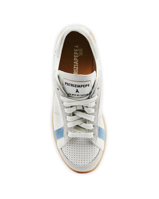 Patrizia Pepe White Baskets Skin Stripe