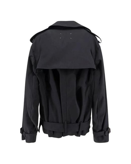 Maison Margiela Black Belted Double-Breasted Jacket