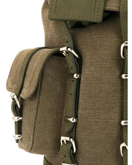 READYMADE Green Rucksack im Military-Look