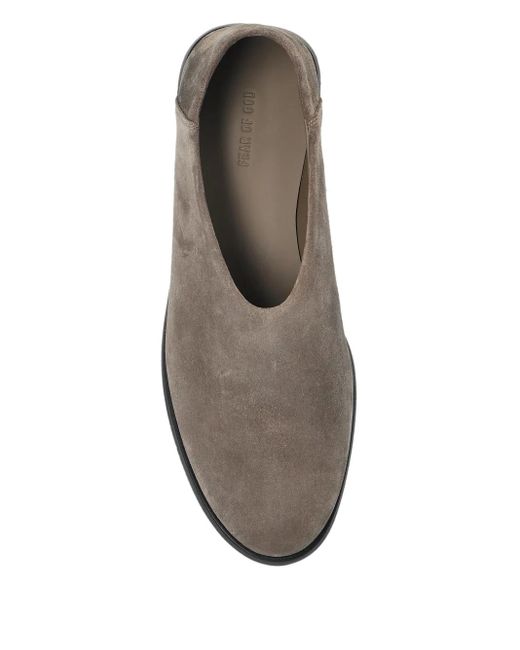 Fear Of God Gray Suede Pointed Loafers for men