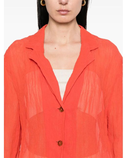 Blazer Con Efecto Arrugado Alysi de color Red