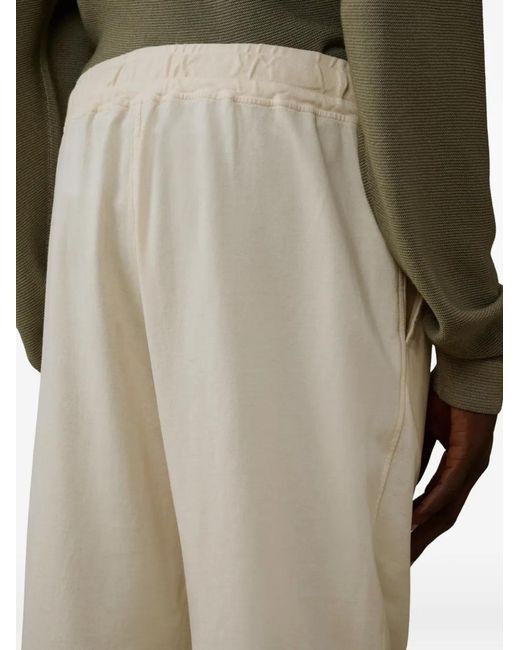 C P Company Natural Pantalon De Jogging À Détail De Logo for men