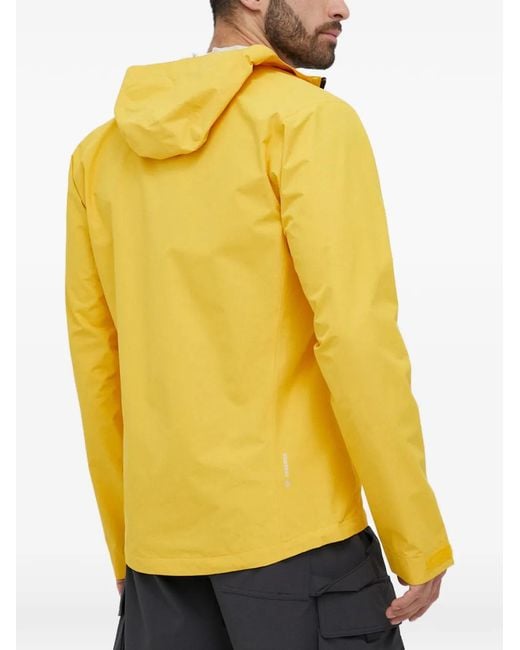 Salewa Yellow Hooded Zip Jacket for men