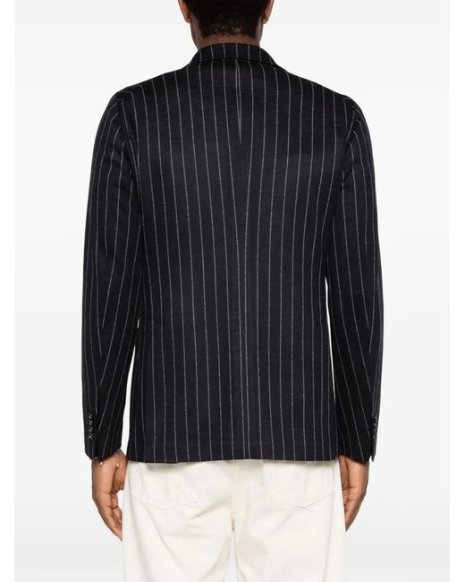 Tagliatore Blue Striped Blazer for men