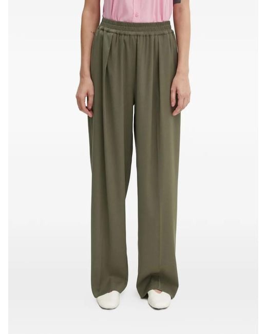 Pantalones Julia Elásticos Samsøe & Samsøe de color Green