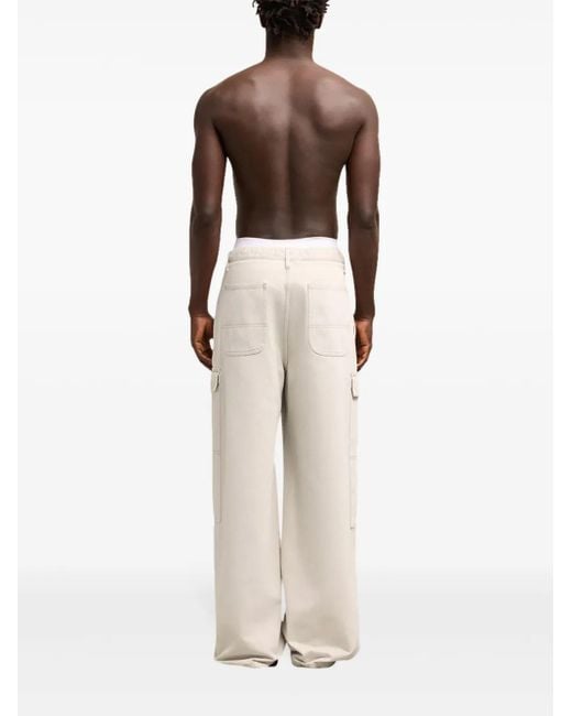 AMI Natural Worker Baggy Jeans