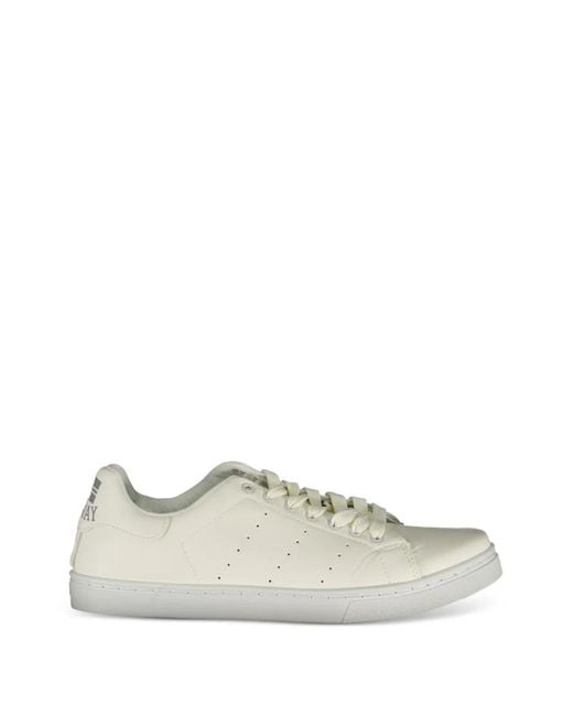 Norway 1963 White Perforated Lace-Up Sneakers for men