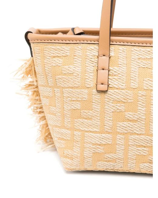 Fendi Natural Mini Roll Tote Bag