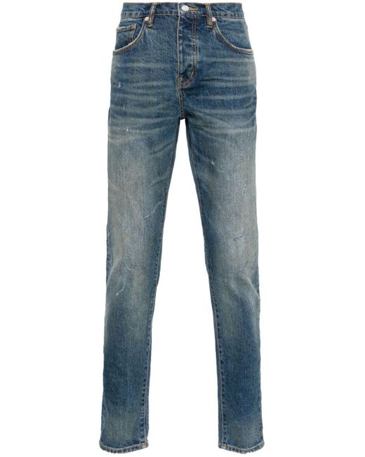 Purple Brand Tief sitzende P001 Skinny-Jeans in Blue für Herren