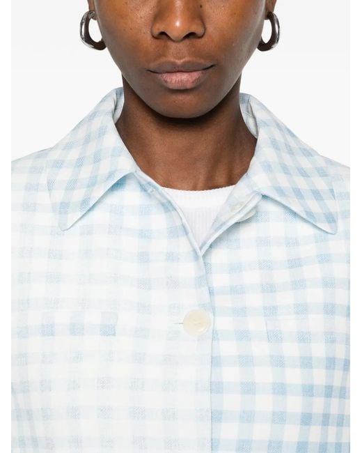 Ermanno Scervino Blue Viscose Jacket