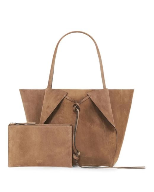 Gabriela Hearst Brown Marija Suede Tote Bag