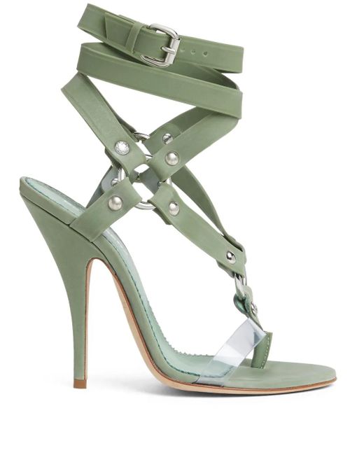 DSquared² Green Multi-Strap Sandals