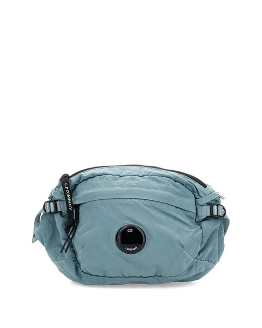C P Company Blue Nylon B Waist Bag for men