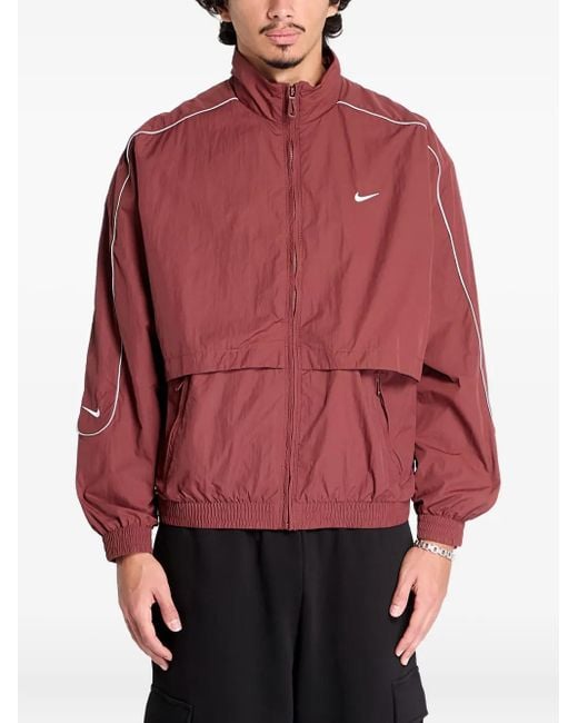 Nike Red Solo Swoosh Track Jacket for men