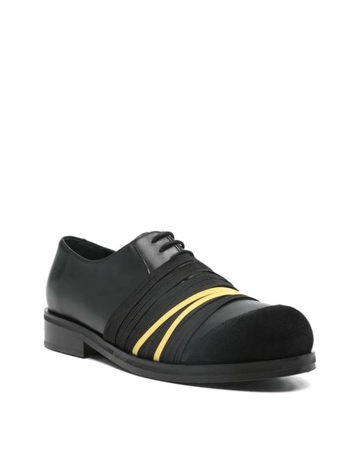 【STEFAN COOKE】BLACK ELASTIC BIKER 40 STEFAN COOKE Elastic-Detail Biker Derby Shoes in Black for Men | Lyst