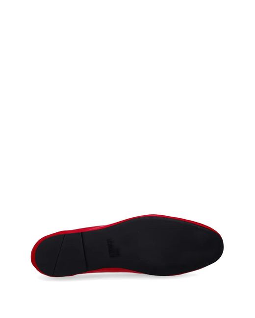 Love Moschino Red Heart-Appliqué Loafers
