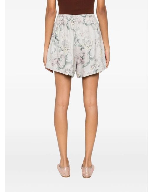 Forte_forte White Printed Shorts